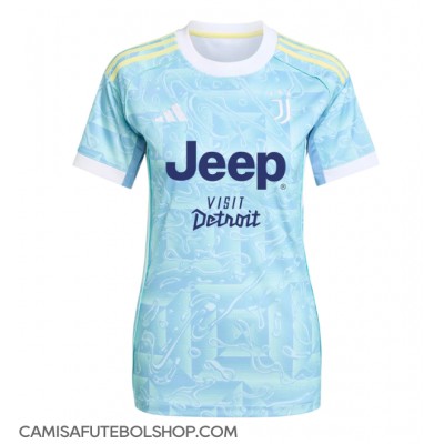Camisa de time de futebol Juventus Federico Gatti #4 Replicas 2º Equipamento Feminina 2025-26 Manga Curta Camisa de time de futebol Juventus Federico Gatti #4 Replicas 2º Equipamento Feminina 2025-26 Manga Curta